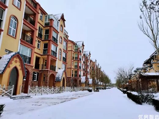 观澜墅初雪来袭惊艳园区，一起来看看吧