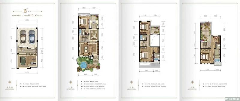 建面建筑面积：约182平米