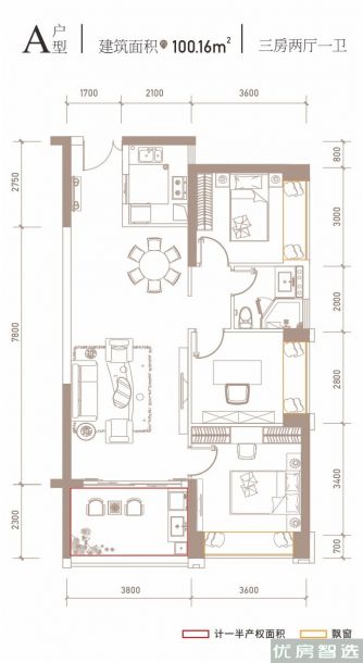 建面0