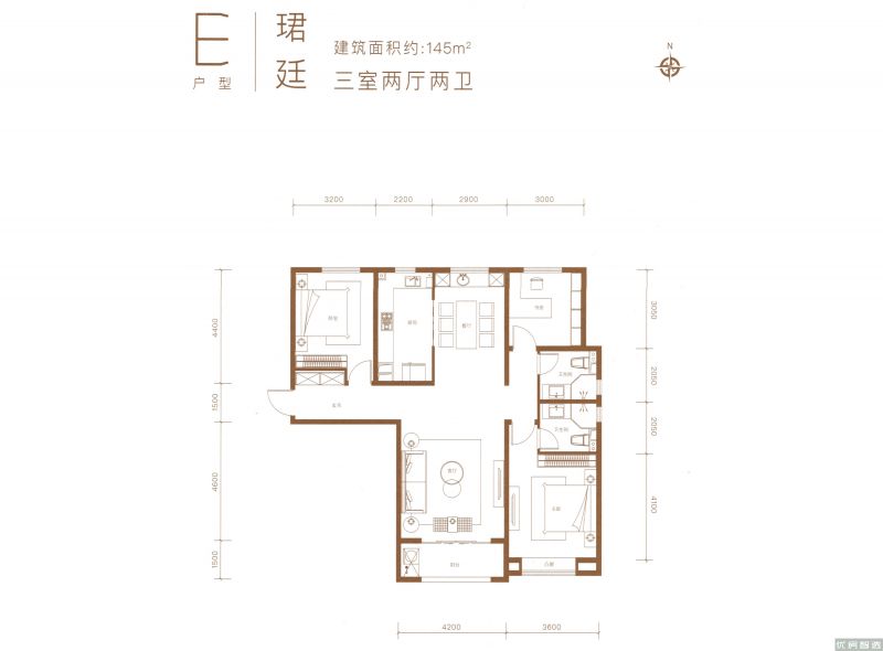 通州万国城MOMA3室2厅2卫1厨